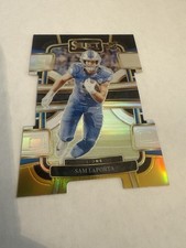 2023 Panini Select - Concourse Sam LaPorta #35 Black & Gold Prizm Die-Cut (RC)