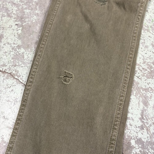Vintage Y2K Canvas Cargo Pants Men’s Size 32x32 Streetwear Grunge Olive Green, $16.19 - Photo 4