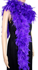 80 Gram, 2 yards Long Turkey Chandelle Feather Boa 10 Color, Great for Party,...