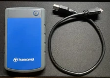 Transcend StoreJet 1TB Portable Hard Drive USB 3.0 Shockproof