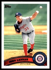 John Lannan 2011 Topps #246 Nationals MLB READ FREE SHIPPING AutographDen