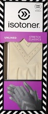 Isotoner Women's Fleece Unlined Stretch Classics Winter Gloves, One Size, Oyster