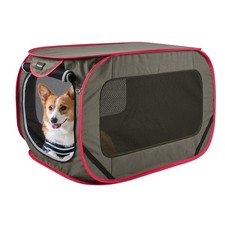 32inch Small Medium Pop Up Kennel,Collapsible Travel Pet Crate, Indoor and Ou...