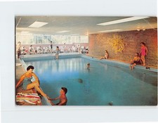 Postcard Lido Pool and Solarium High Point Inn Mount Pocono Pennsylvania USA