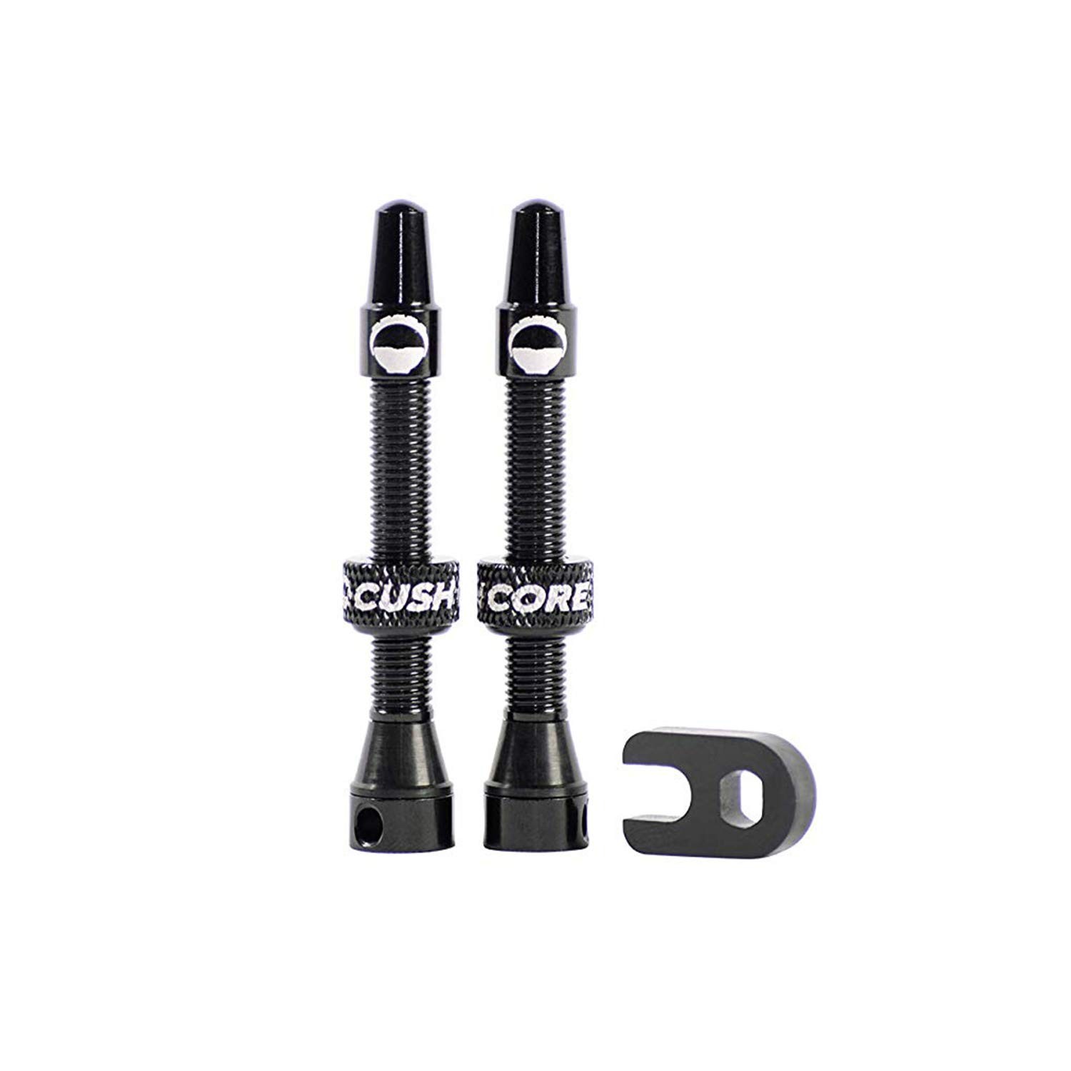 CushCore Tubeless Valves Black 44mm