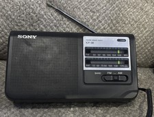 Sony ICF-38 Two Band Portable Radio AM/FM Black Sony ICF-38 AC/DC 2 Way Power