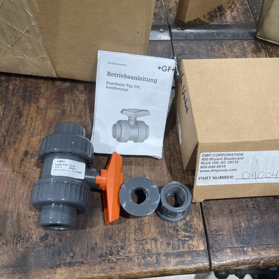 George Fischer, Type 346, DN 15 1/2'', 2 Way Ball Valve, Used, Lot of 2