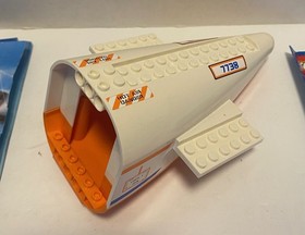 Lego 7738 Town City Coast Guard Helicopter & Life Raft Complete w Instructions