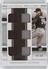 2020 Panini National Treasures Game Gear Materials Sixes 66/99 Chris Paddack 6fs