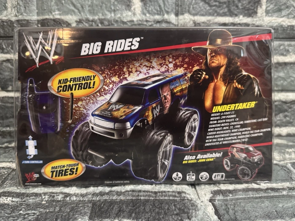 2010 HOT WHEELS WWE Big Rides UnderTaker Remote Control  R/C Truck New Sealed - Image 3 of 4