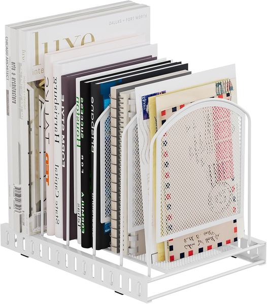 EasyPAG 5 FäCher A4 Metall BüRo Schreibtisch Organizer,Aktenhalter,Zeitschriften-image