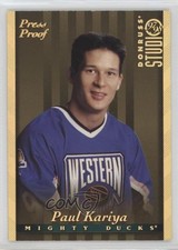 1997-98 Donruss Studio Gold Press Proof /250 Paul Kariya #4 HOF 14pi