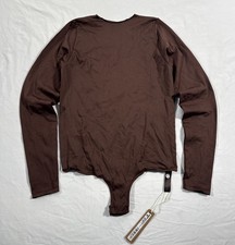 Skims Essential Bodysuit Crew Neck Long Sleeve Bodysuit Cocoa L/XL NWT