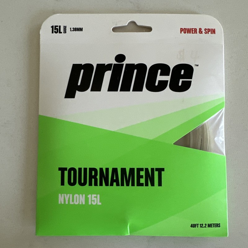 Prince Tournament Nylon 15L Tennis String - Natural
