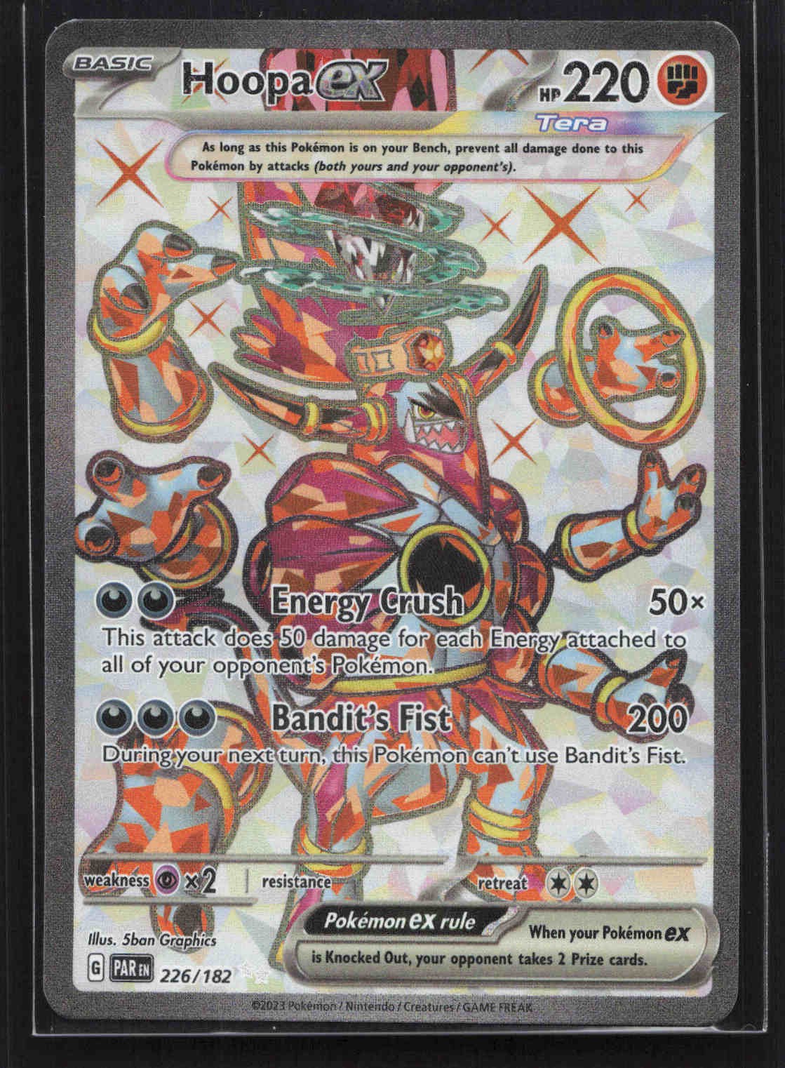 Hoopa ex - Ultra Rare SV04: Paradox Rift 226/182 NM
