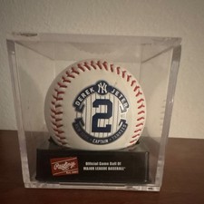 Derek Jeter New York Yankees w/ Display Case from Jeter final game in Tampa. 