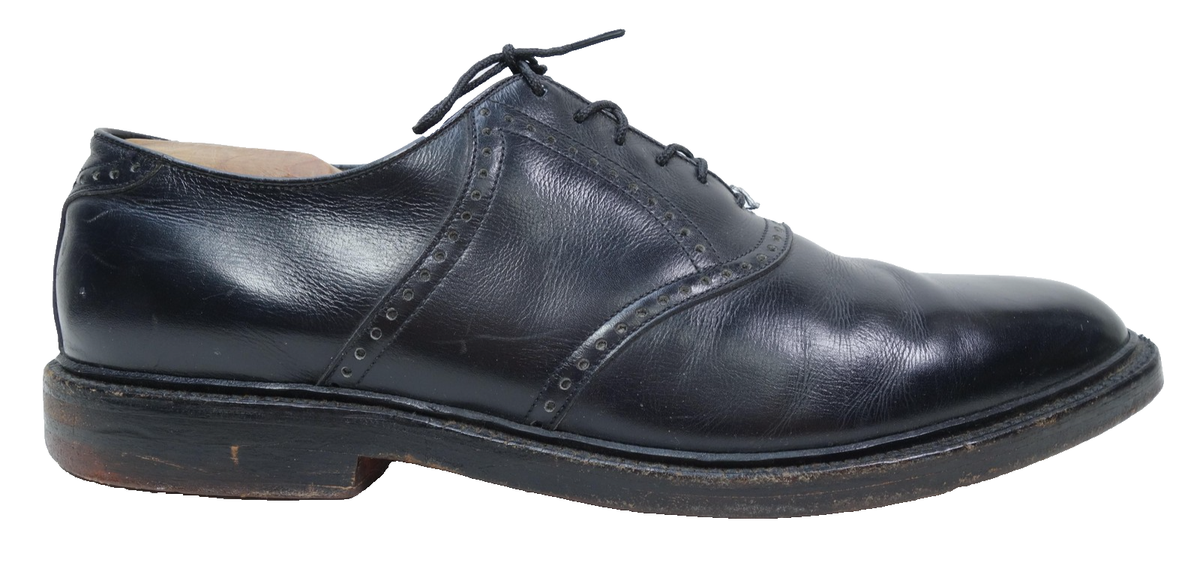 Vintage FootJoy Oxford Dress Shoes Mens Size 12.5 C Black 