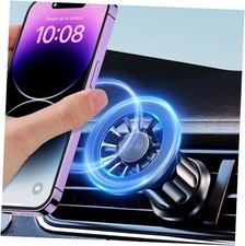 Phone Holders for Your Car Magsafe car Mount  20 Super Magnets  Magnetic Black