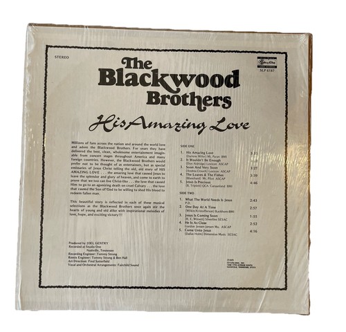 The Blackwood Brothers His Amazing Love Classic Gospel LP SLP 6167 In Shrink - Foto 2 di 4