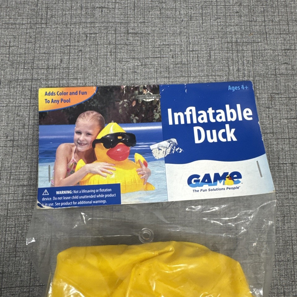 The Inflatable Derby Duck Supersized Funflatable 18” Blow Up Pool Toy ...