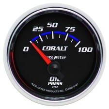 Autometer Cobalt 52mm 100 Psi Short Sweep Electric Oil Pressure Gauge Autometer Cobalt 52mm 100 Psi Short Sweep Electric Oil Pressure Gauge