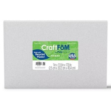 CraftF M Crafting Foam Block 1" x 11.9" x 17.9" White