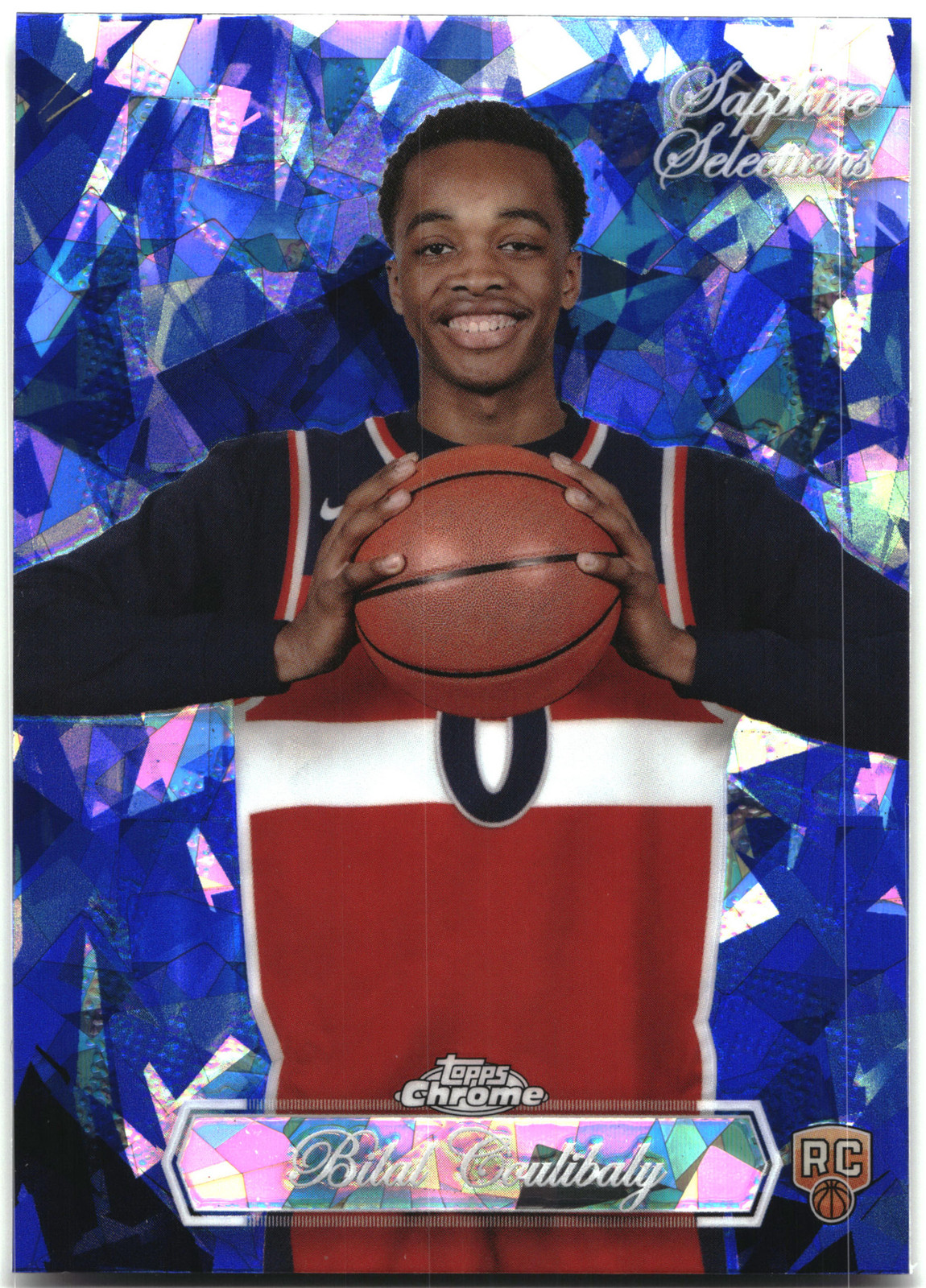 2023-24 Topps Chrome Sapphire Bilal Coulibaly Sapphire Selections