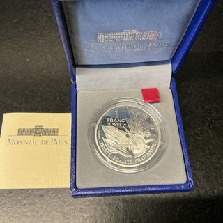 Pièce Argent 1 Franc 1993 «50 Anniversaire Du Débarquement Allié »