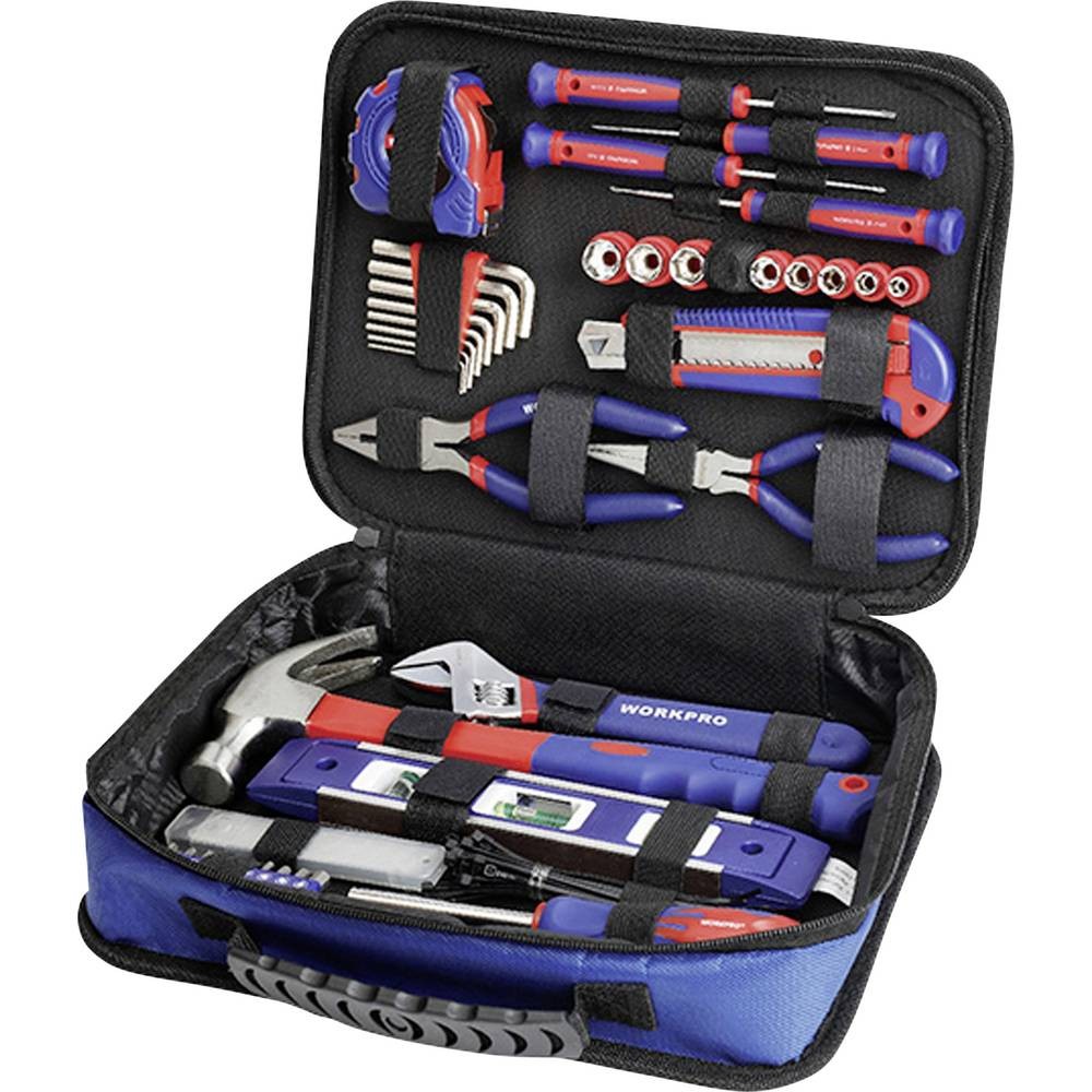 Jeu d'outils universelle WorkPro coffret de vissage et réparation pour les bricoleurs