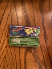 1990 Teenage Mutant Ninja Turtles Traveling Toothbrush New In Package