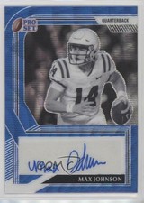 2022 Leaf Pro Set Metal Black & White Blue Wave 1/30 Max Johnson Auto 1k4v