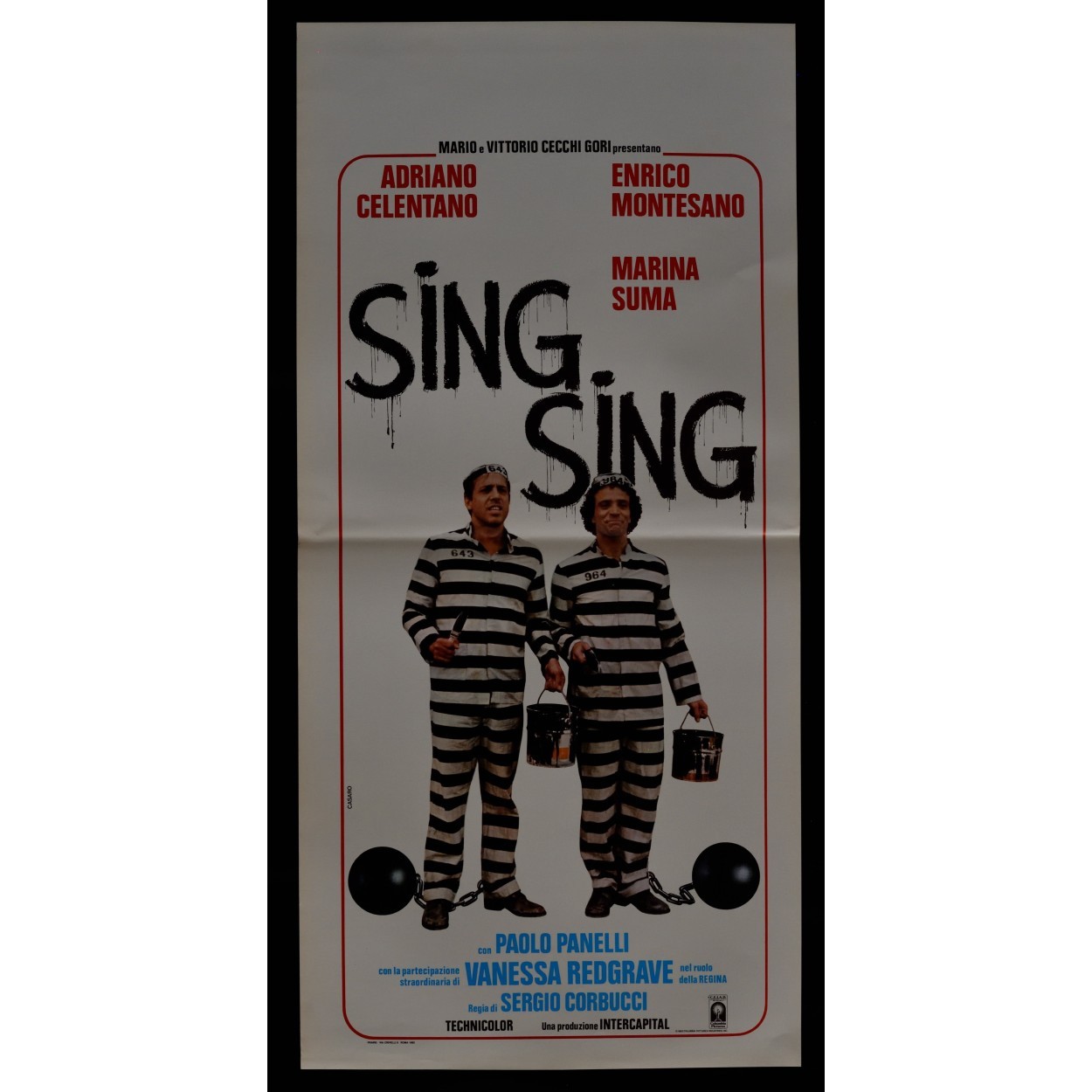 Locandina originale film Sing Sing (1983) - Regia di Sergio Corbucci