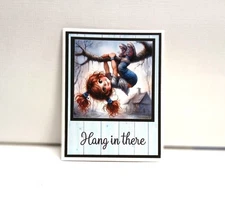 Card Kit "Hang in there" Encouragement total 4 w/ envelopes