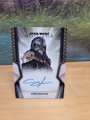 2025 Topps Star Wars Masterwork Carey Jones As Krrsantan Auto