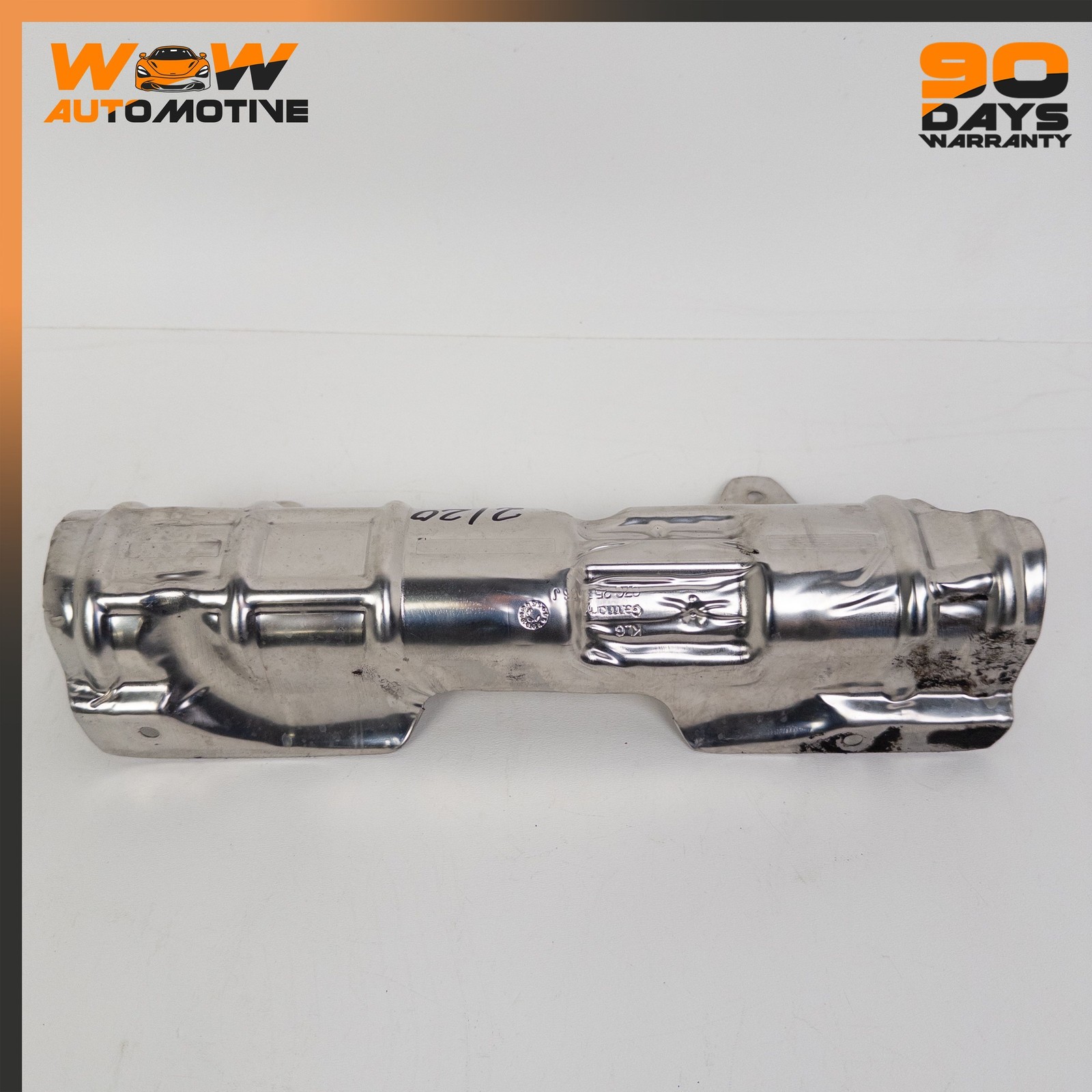 04-19 BENTLEY CONTINENTAL GT LEFT RIGHT EXHAUST MANIFOLD HEAT SHIELD PLATE OEM