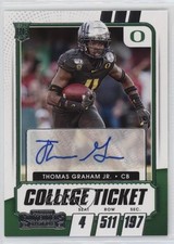 2021 Panini Contenders Draft Picks College Ticket Thomas Graham Jr Auto 0e90
