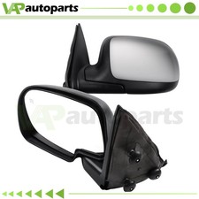 Pair Chrome Heated Power Mirrors For 99-02 Chevy Silverado 15002500 Gmc Sierra