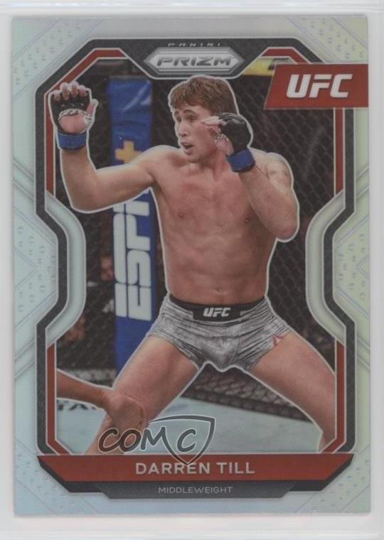 2021 Panini Prizm UFC Silver Prizm Darren Till #80 0y59