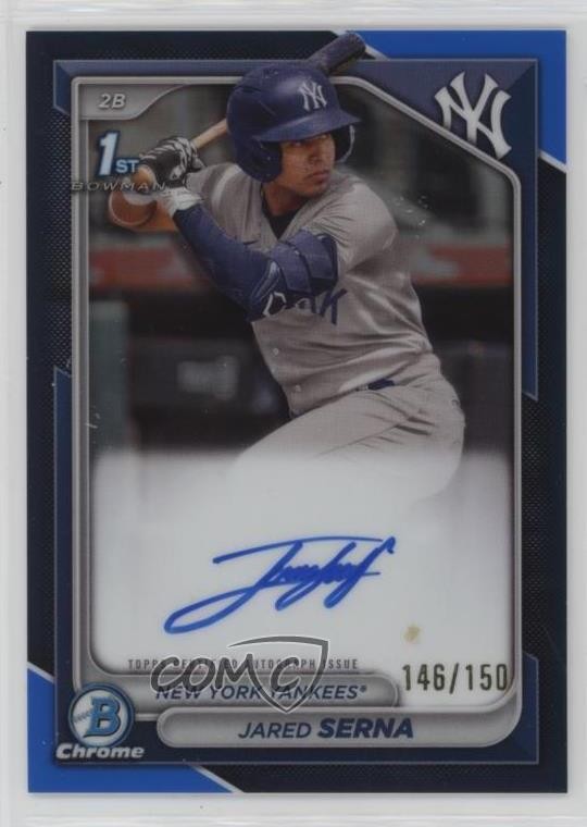 2024 Bowman Chrome Prospect Blue Refractor 146/150 Jared Serna #CPA-JS Auto 1f5h