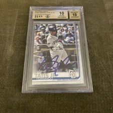 2019 Topps Update US56 Debut (RC) Fernando Tatís Jr. Auto Beckett 10/10 PRISTINE