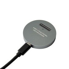 Aluminum USB3.1 to M.2 NVME SSD ENCLOSURE Portable External Reader Converter e
