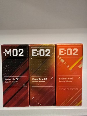 Set3×2ml,Escentric Extrait de Parfum, Molecule 2,Escentric Molecules Escentric 2