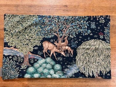 MORRIS & CO Lumbar  Pillow Cover THE BROOK  15 X 25.5 New? WOODLAND/DEER TREES
