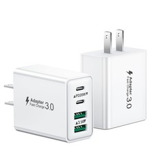 USB C CHARGER BLOCK 2PACK 40W 4 PORT TYPE C FAST CHARGING BLOCK DUAL PD POWER