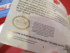 Jeopardy Junior Edition (Nintendo NES) COMPLETE w/ Box manual game WORKS! #Y