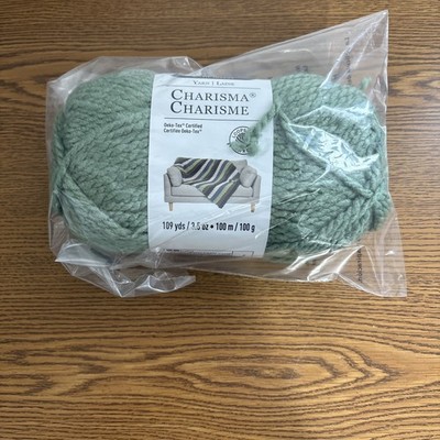 Loops & Thread Charisma Yarn Sage Green Color 3.5 oz 109 yds Bulky
