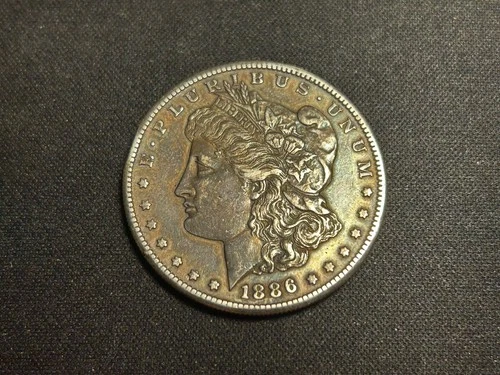 1886-S Morgan Silver Dollar XF-AU Dark Toning