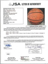 Indiana Pacers Signed Spalding Basketball 1998-99 Entire Team
