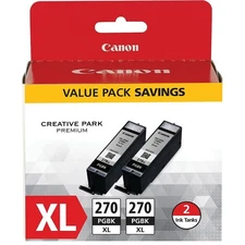 Genuine Canon 0319C005 Pigment Black High Yield Ink Cartridge Combo Pack