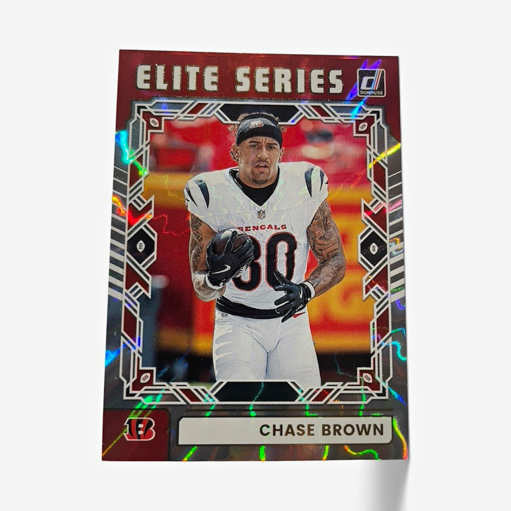 Panini 2025 Donruss Football The Elite Series Chase Brown Bengals TES-CBR